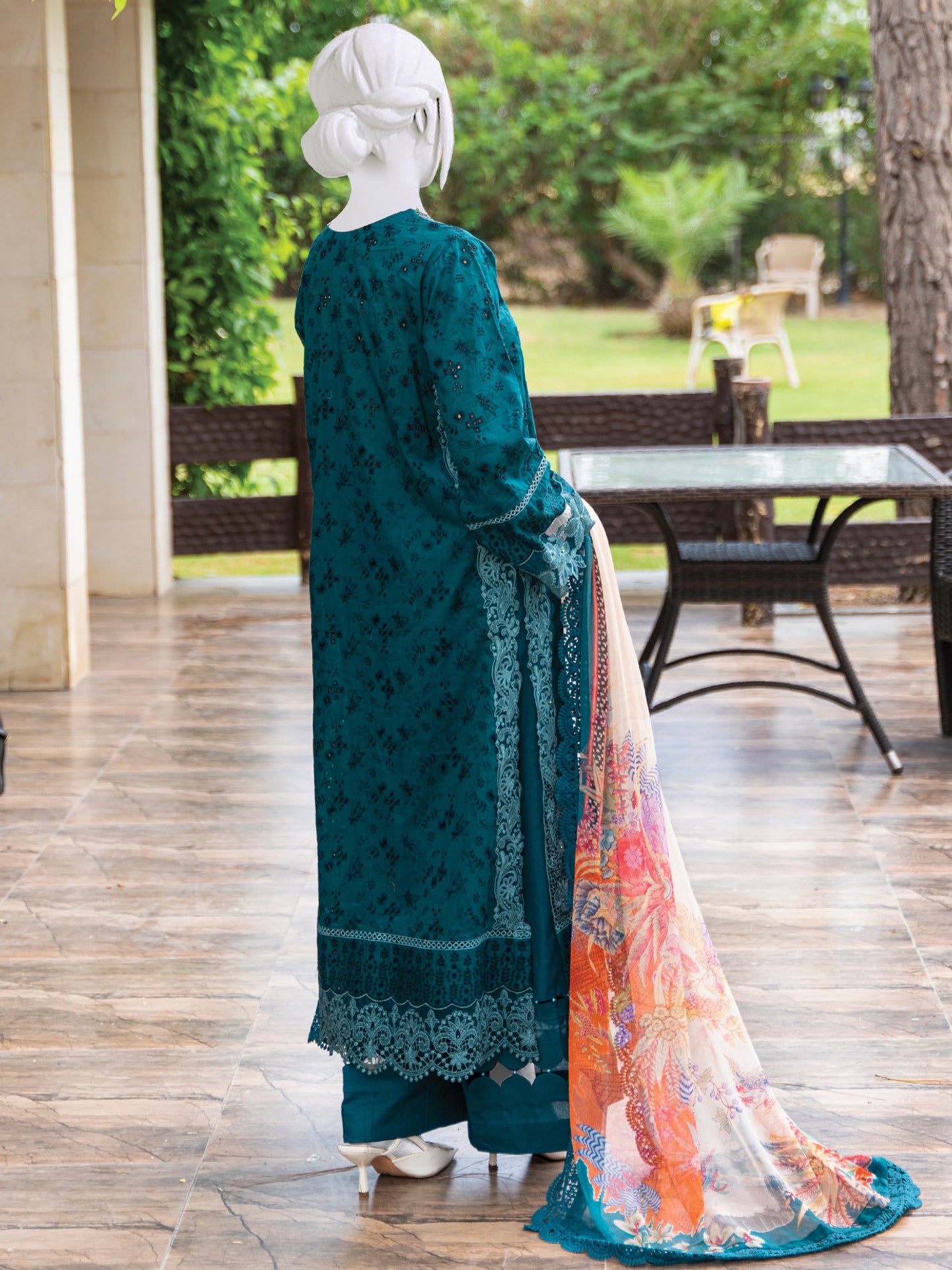 Embroidered Lawn Stitched 3-Pc