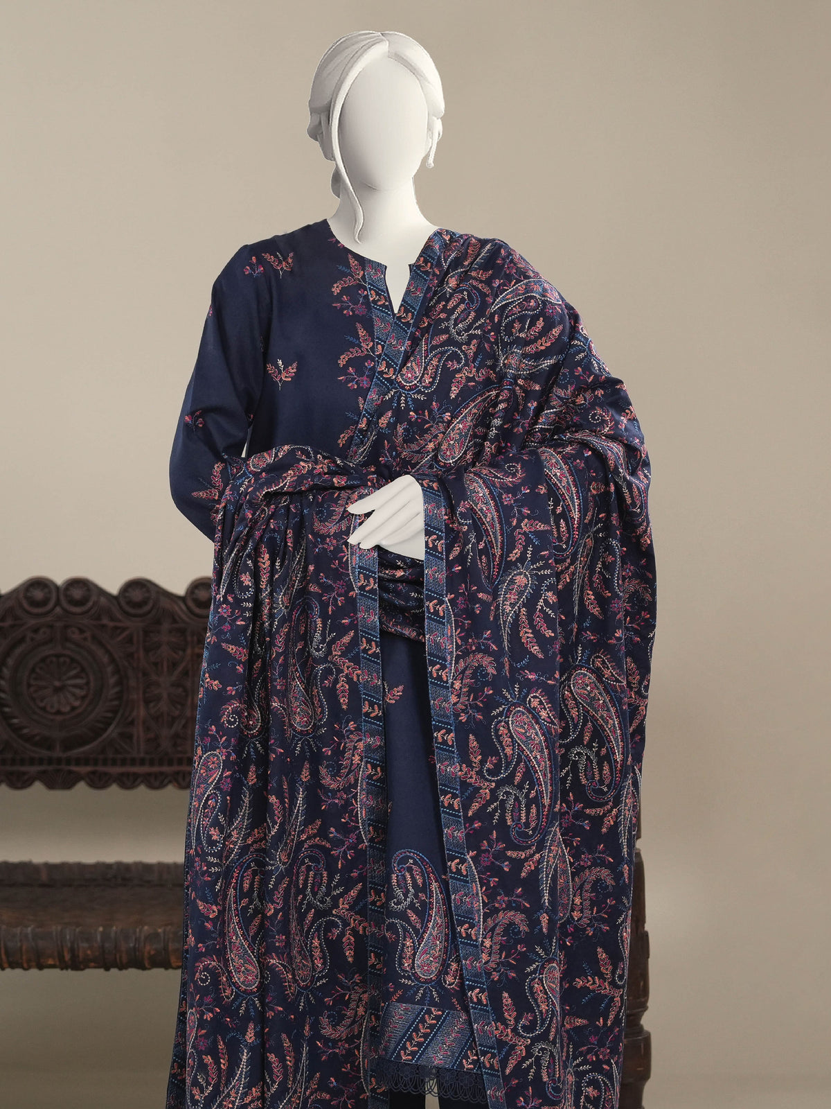 Embroidered Karandi