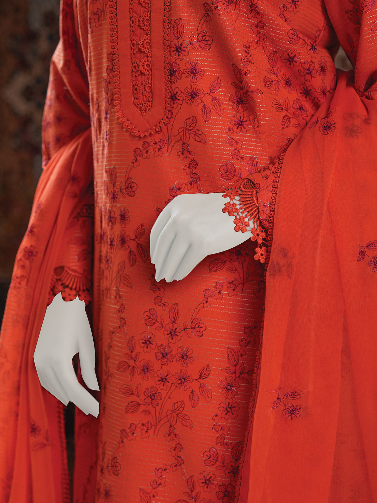 Embroidered Karandi