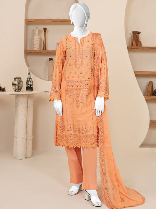Embroidered Lawn Stitched 3-Pc