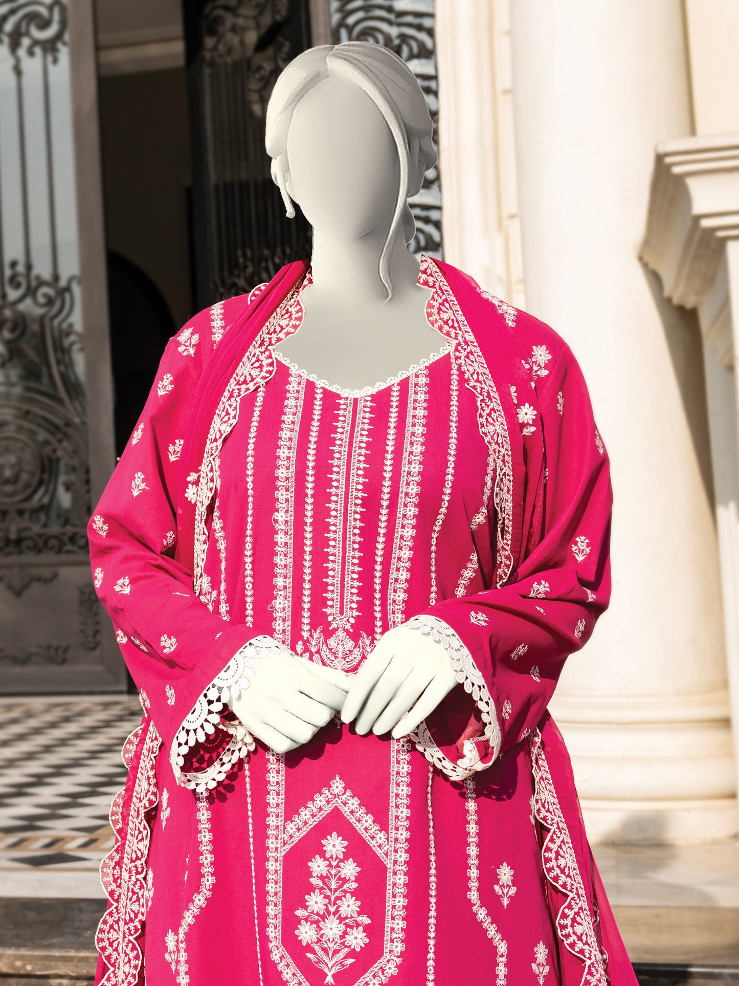 Embroidered Swiss Lawn