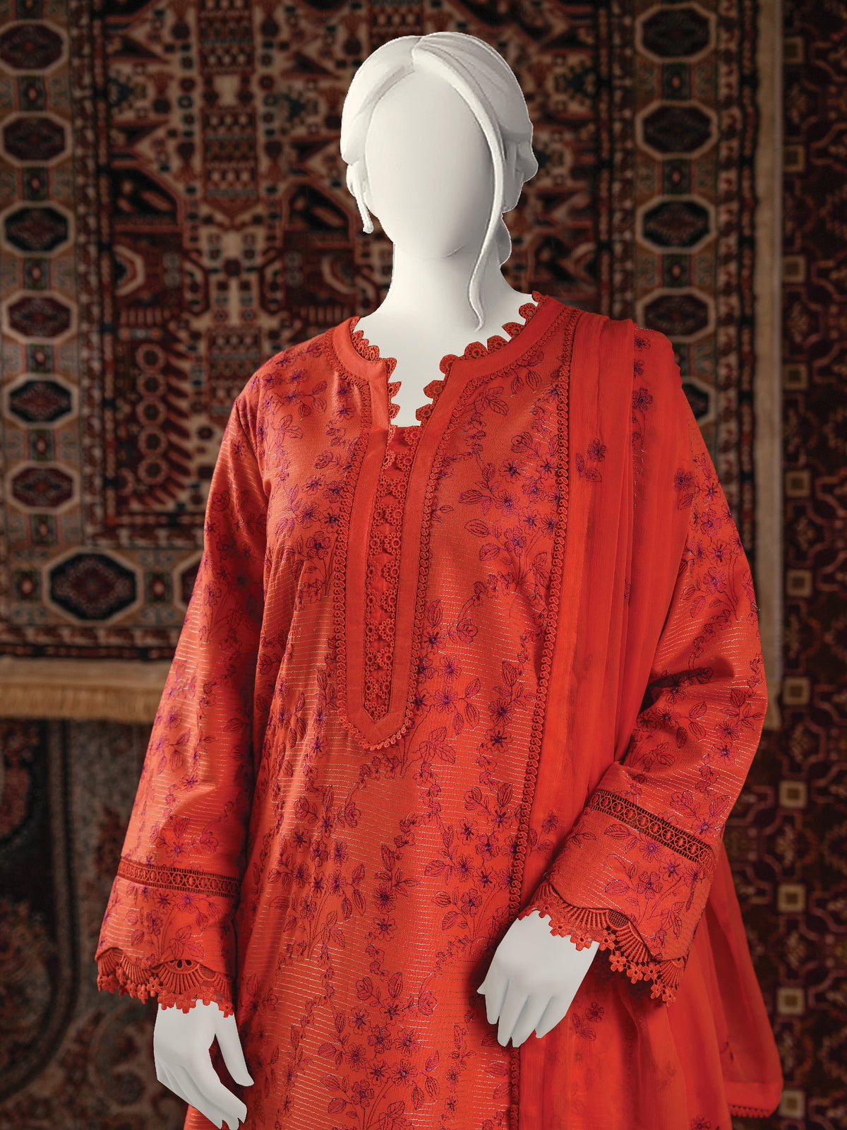 Embroidered Karandi
