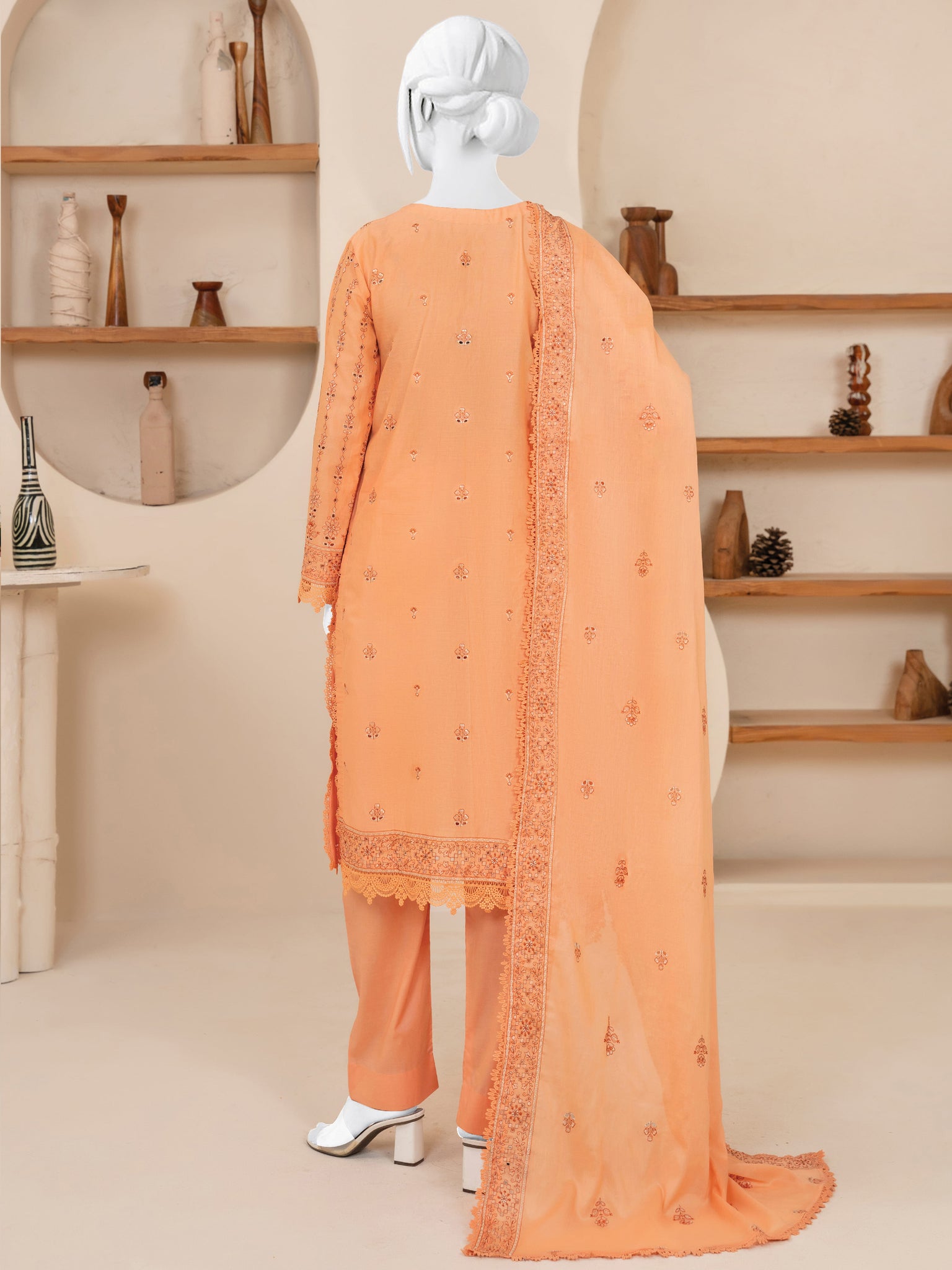 Embroidered Lawn Stitched 3-Pc