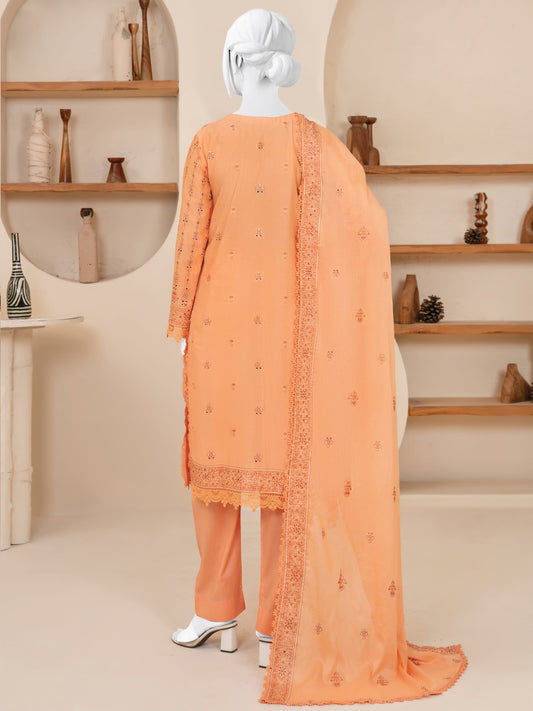 Embroidered Lawn Stitched 3-Pc