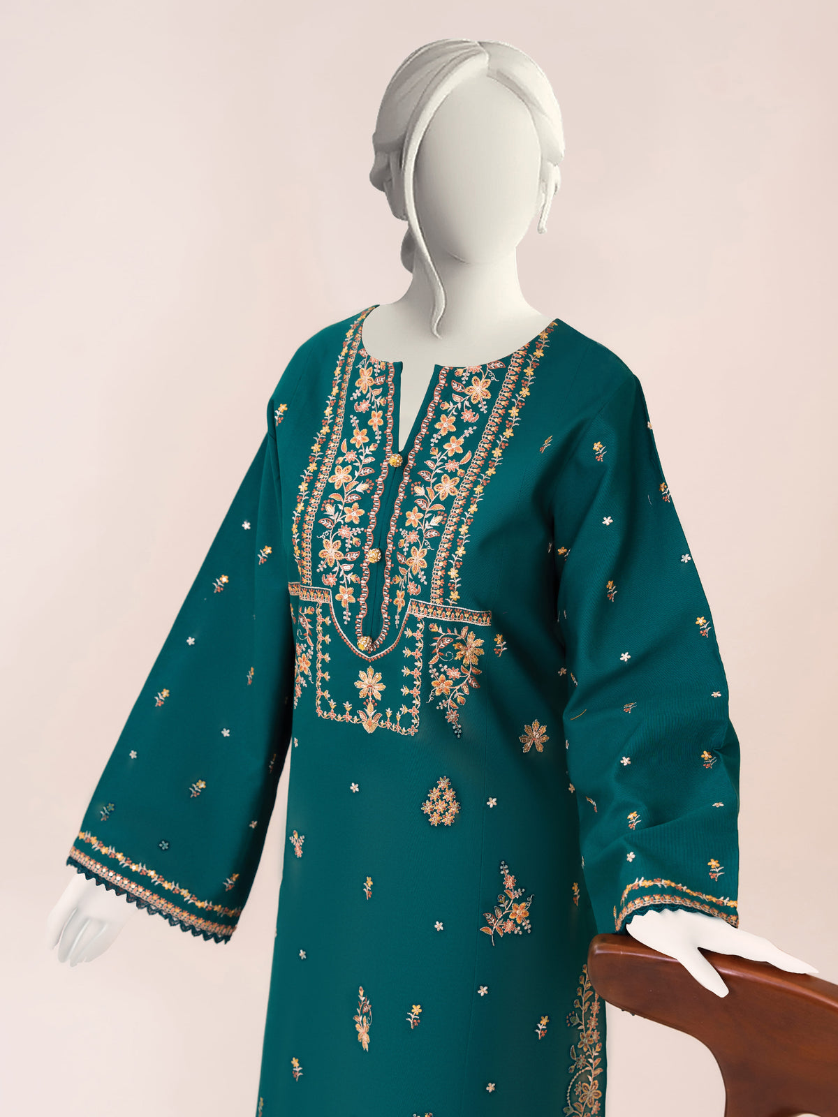 Embroidered Khaddar | Stitched