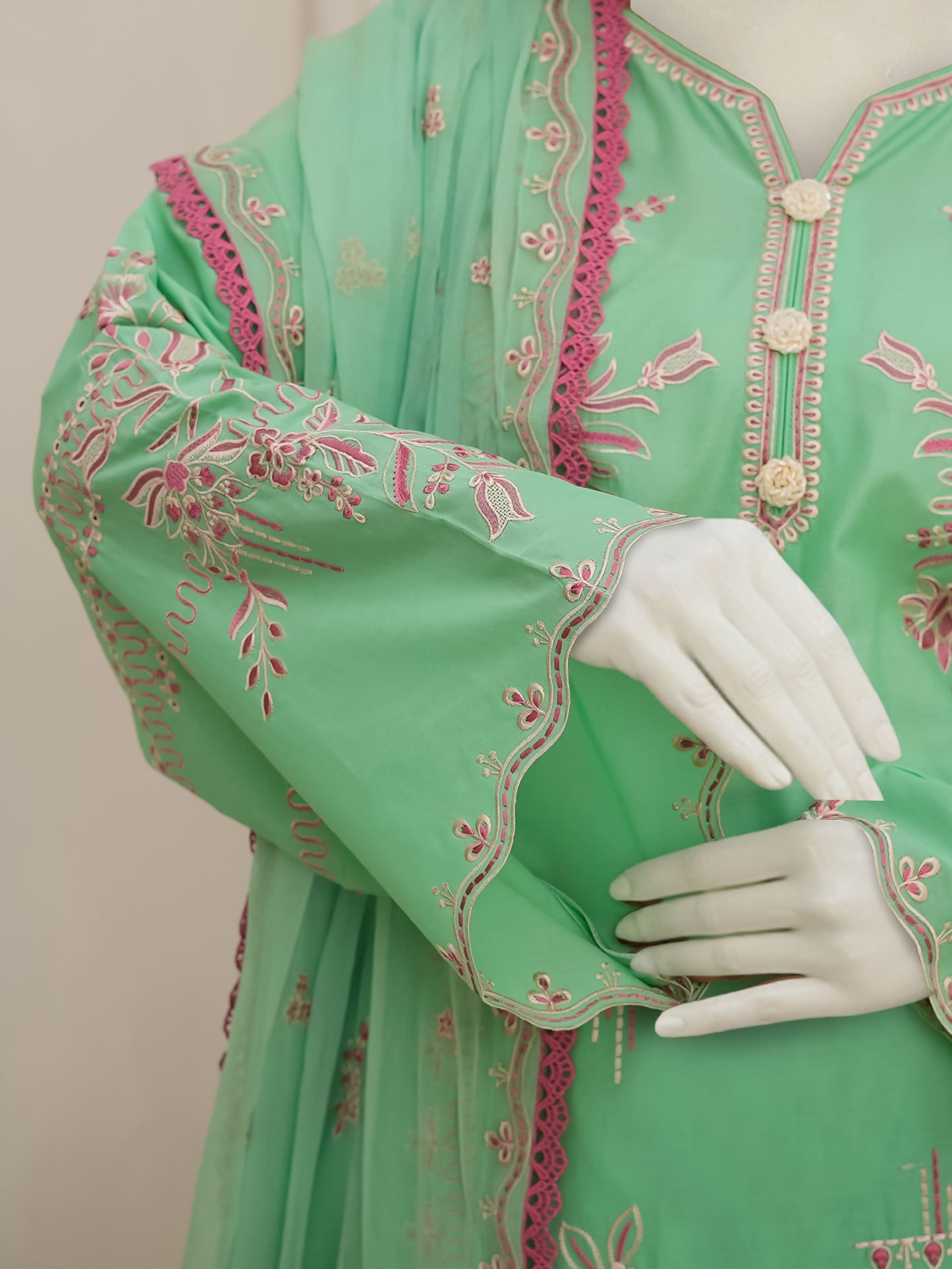 Embroidered Lawn Stitched 3-Pc