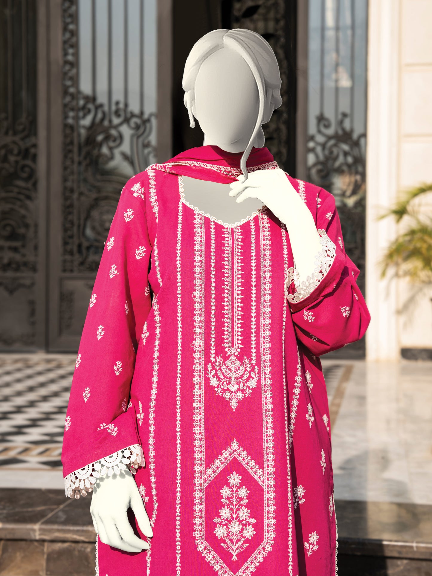 Embroidered Swiss Lawn