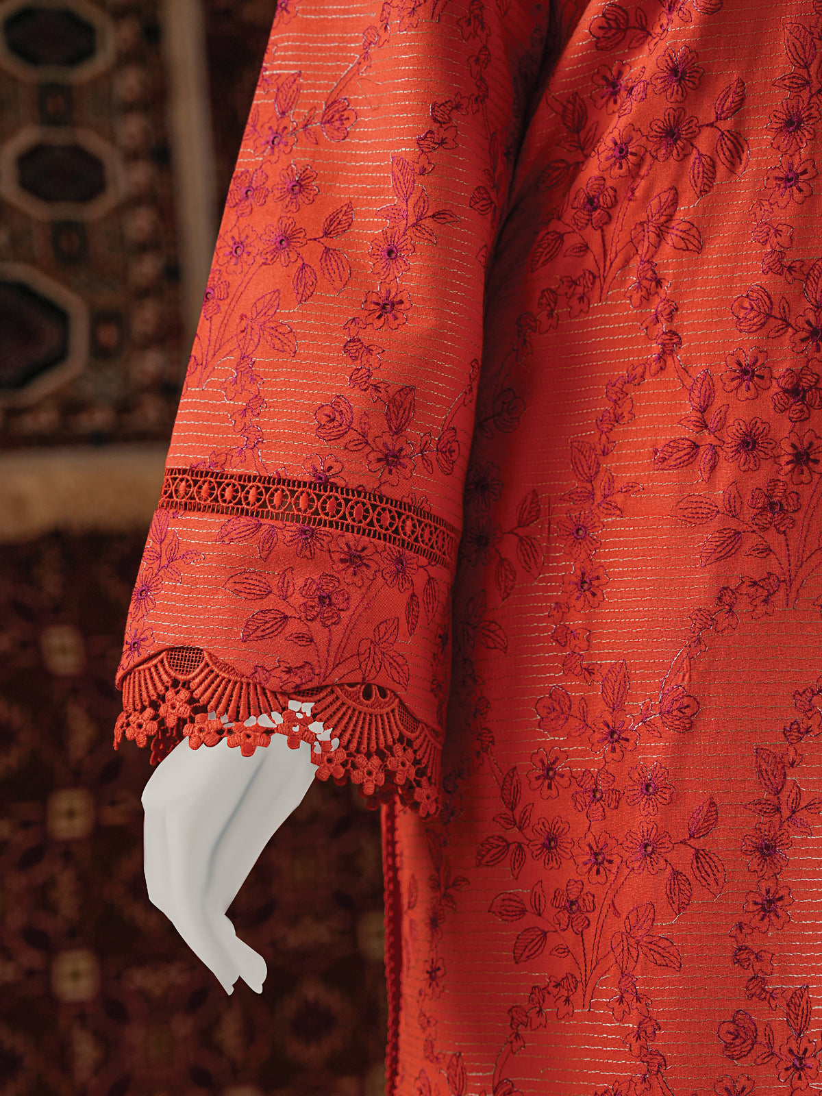 Embroidered Karandi