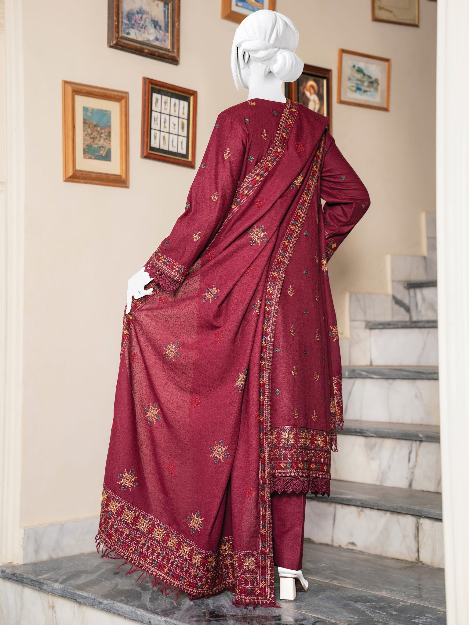 Embroidered Karandi
