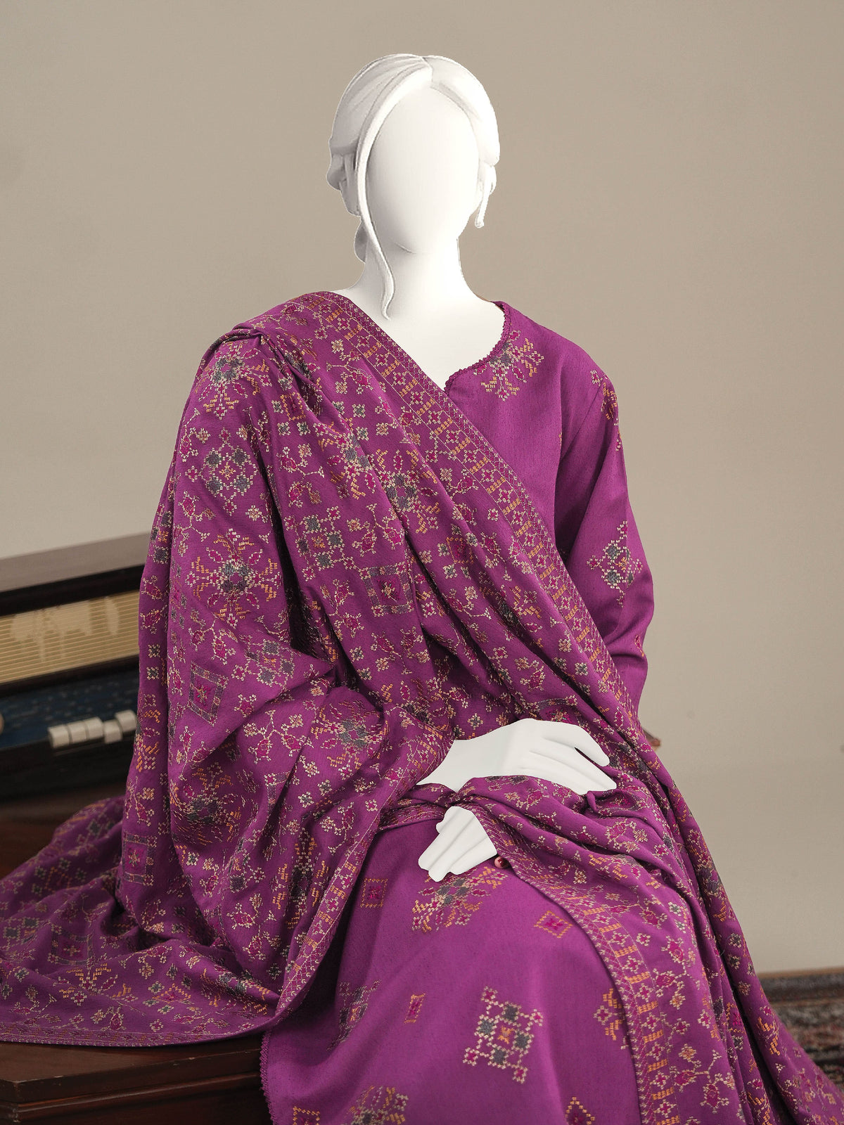 Embroidered Karandi