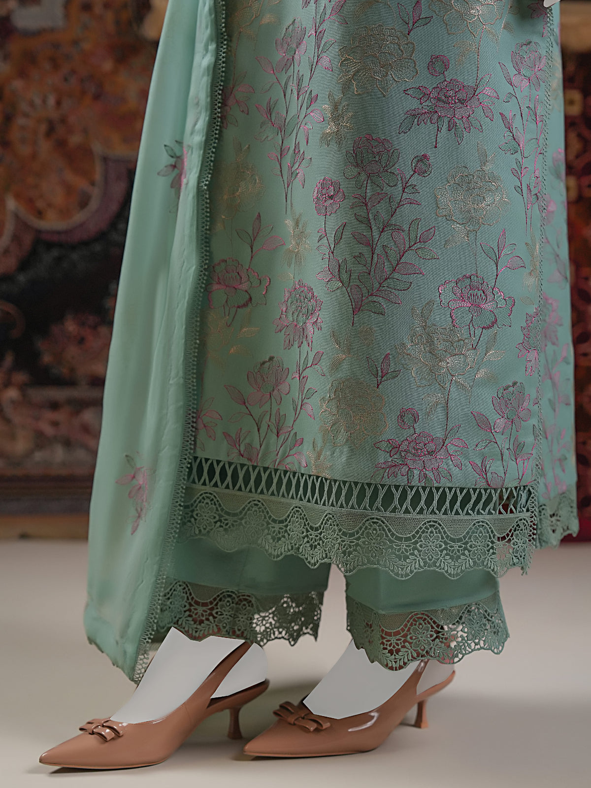 Embroidered Karandi