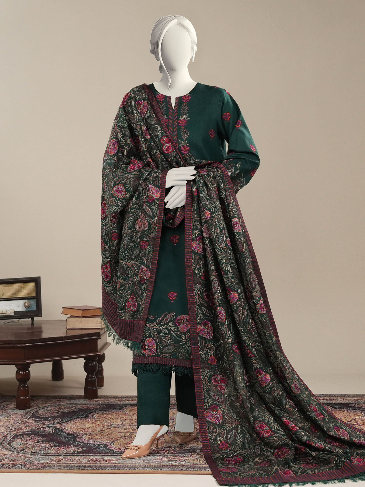 Embroidered Karandi