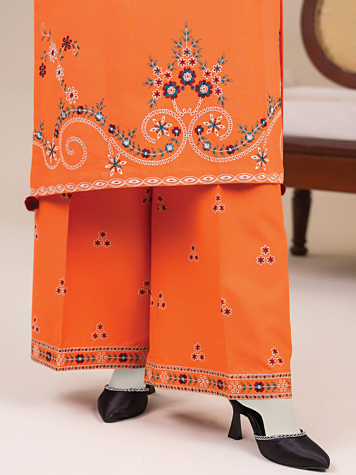 Embroidered Khaddar| Stitched