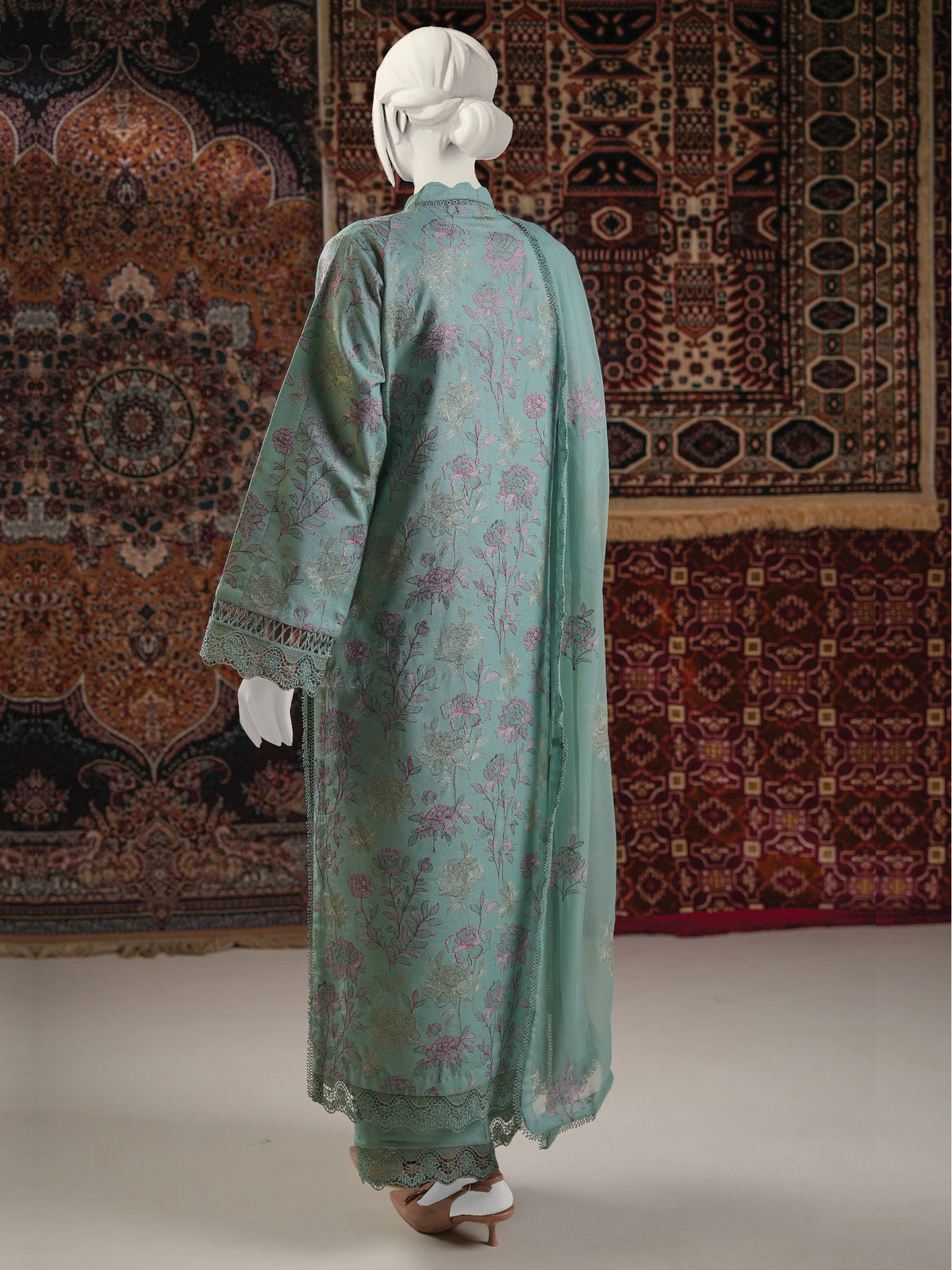 Embroidered Karandi