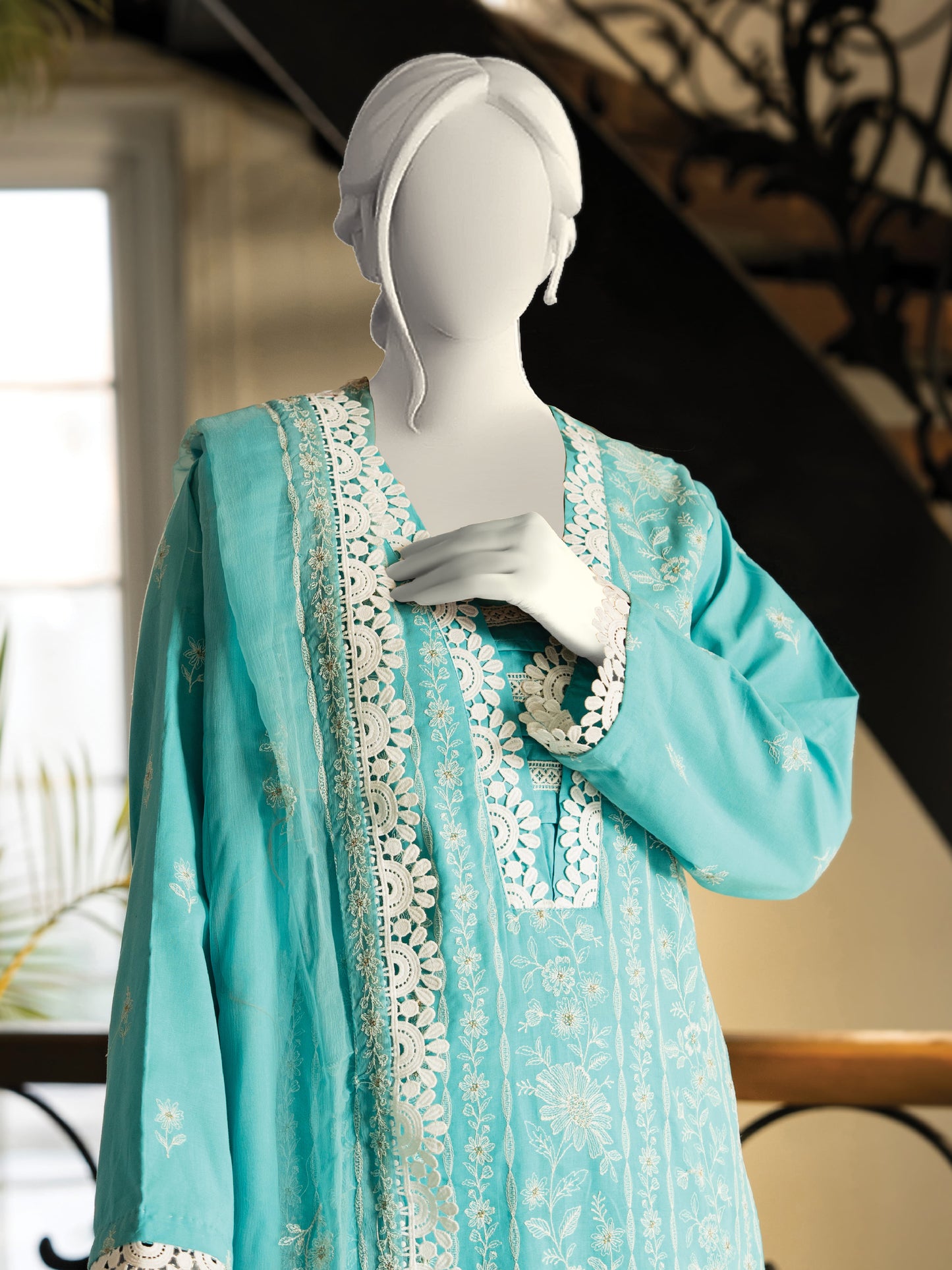 Embroidered Swiss Lawn