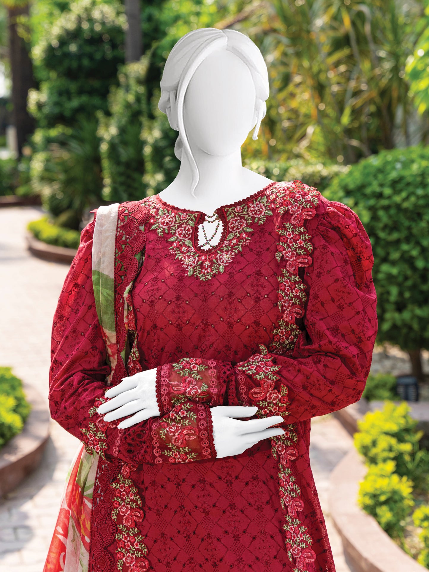 Embroidered Lawn Stitched 3-Pc