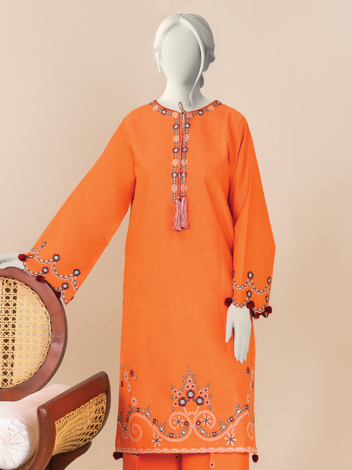 Embroidered Khaddar| Stitched