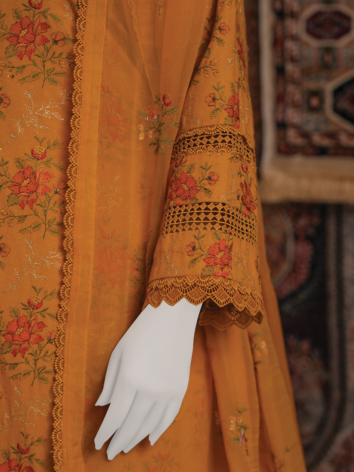Embroidered Karandi