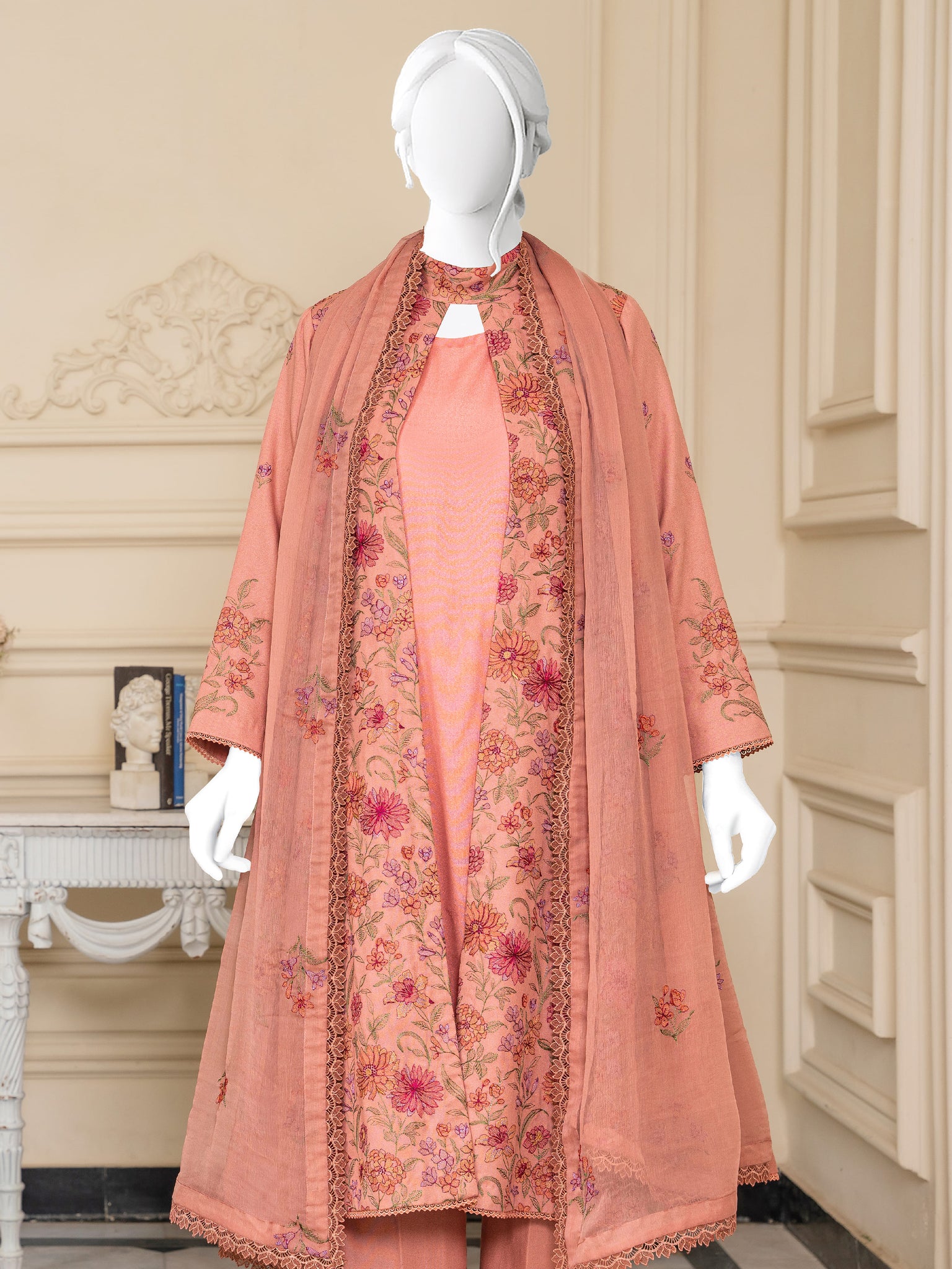 Embroidered Karandi