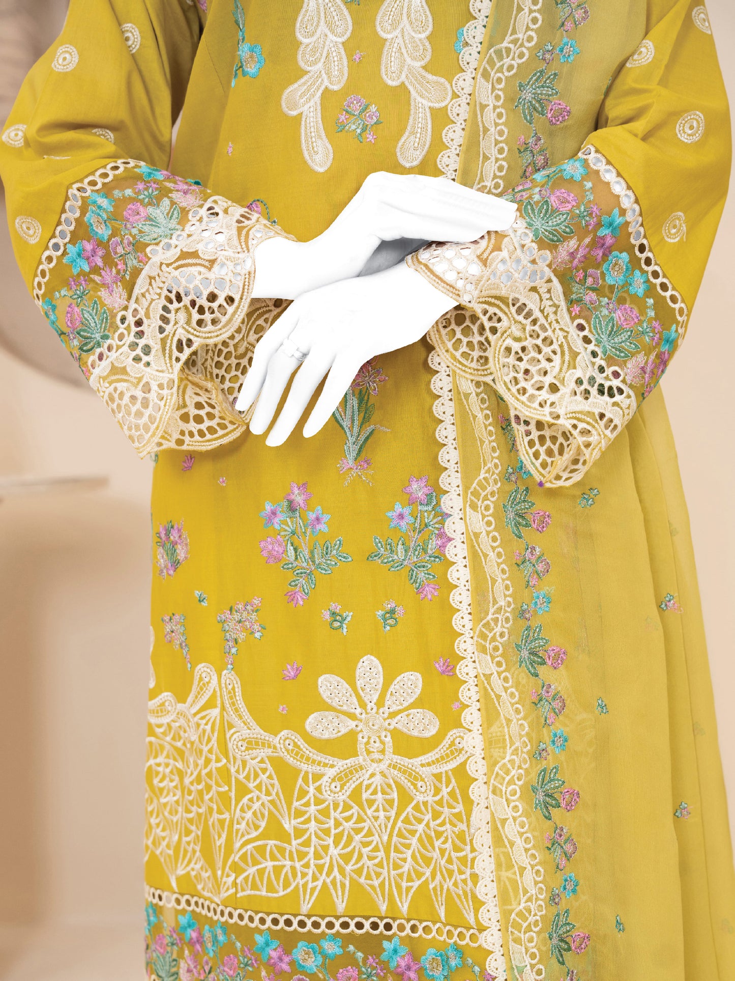 Embroidered Lawn Stitched 3-Pc