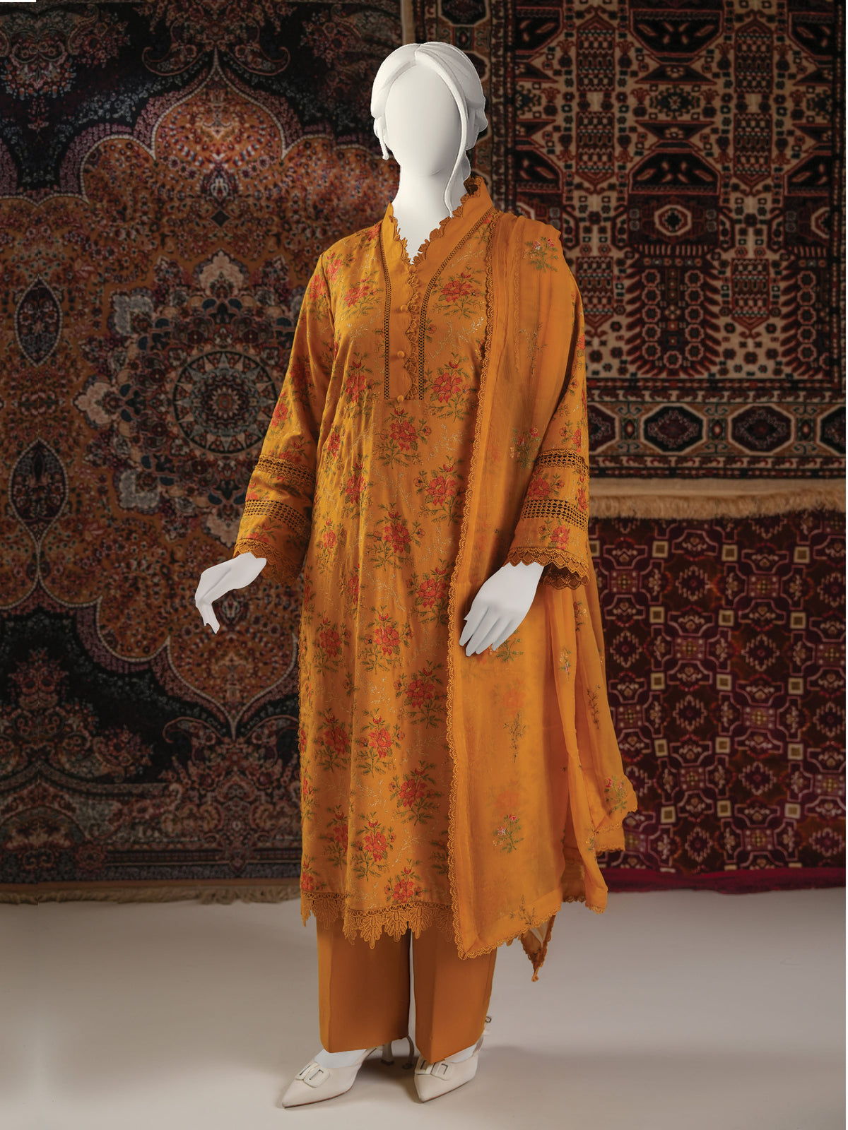 Embroidered Karandi