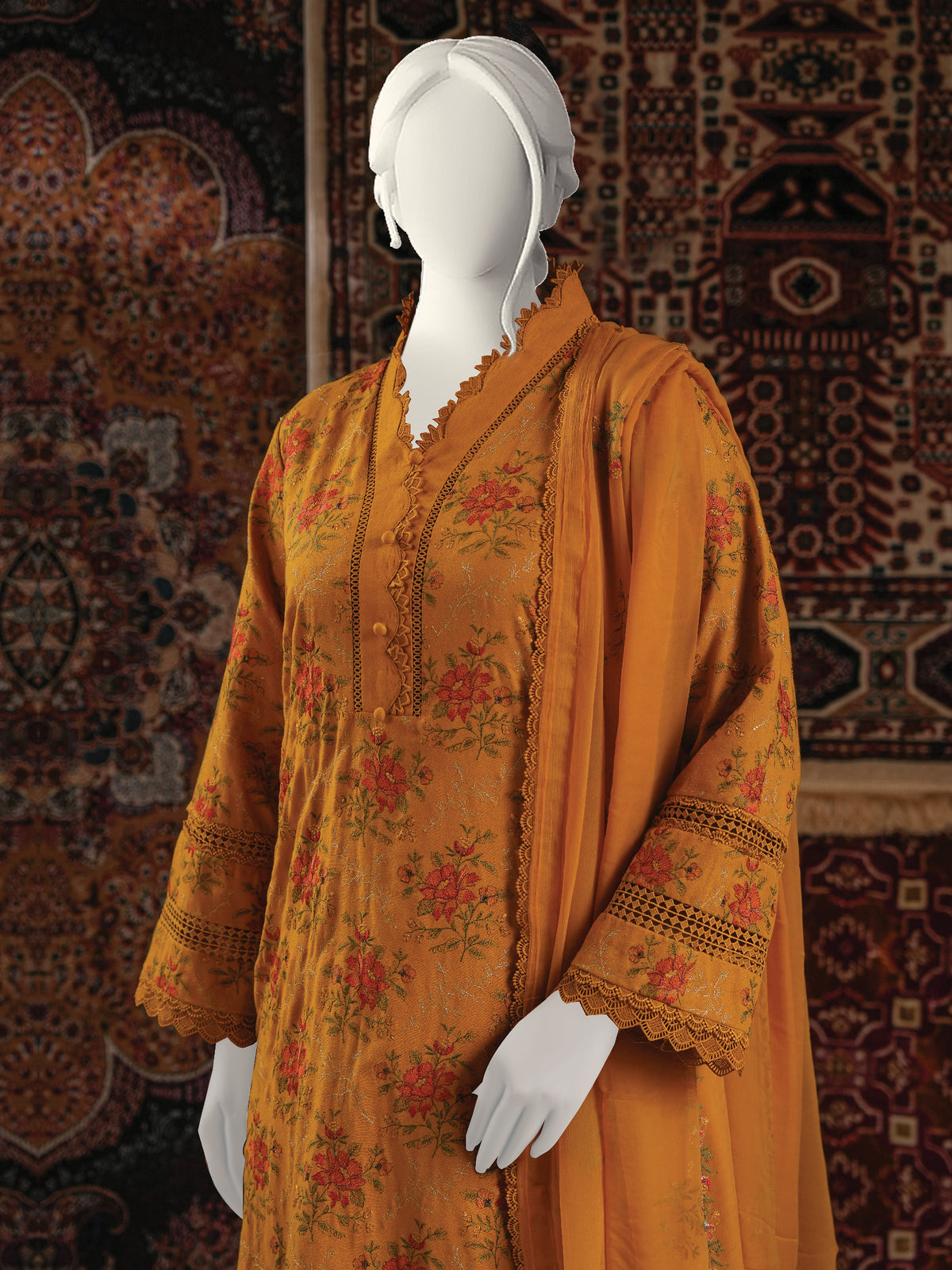 Embroidered Karandi