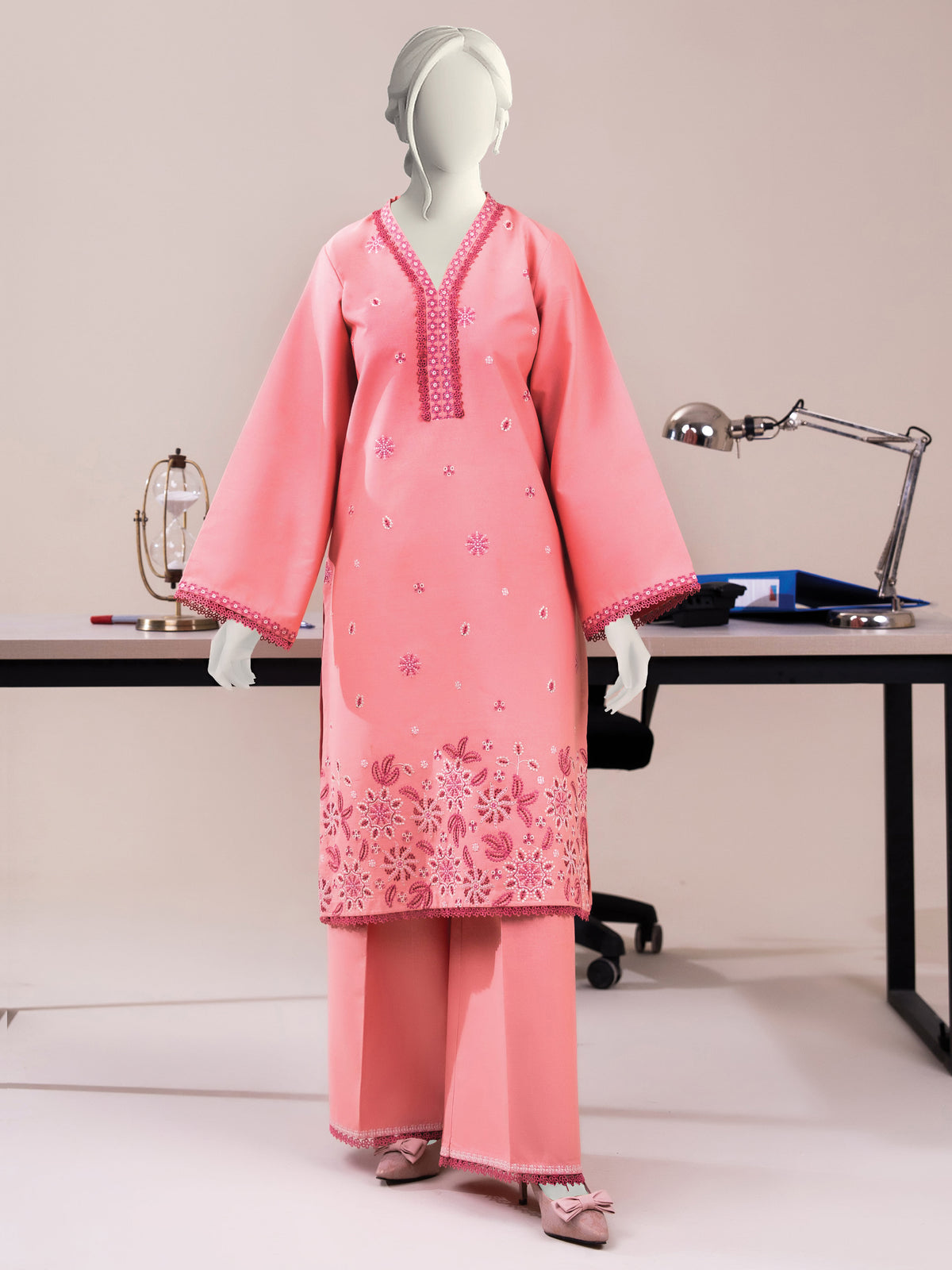 Embroidered Khaddar | Stitched