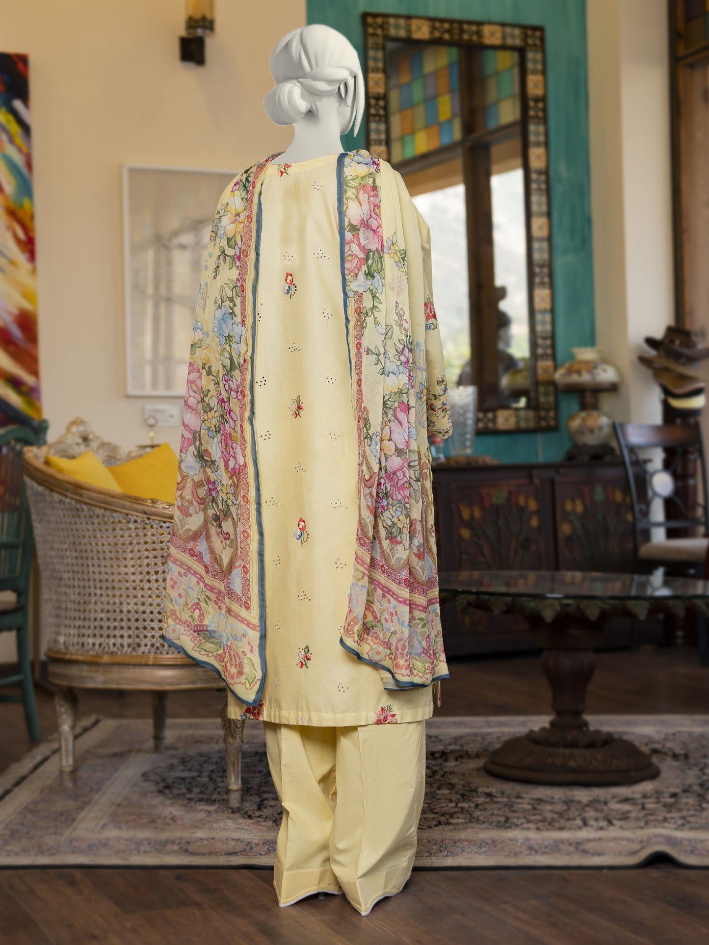 Embroidered Lawn Stitched 3-Pc