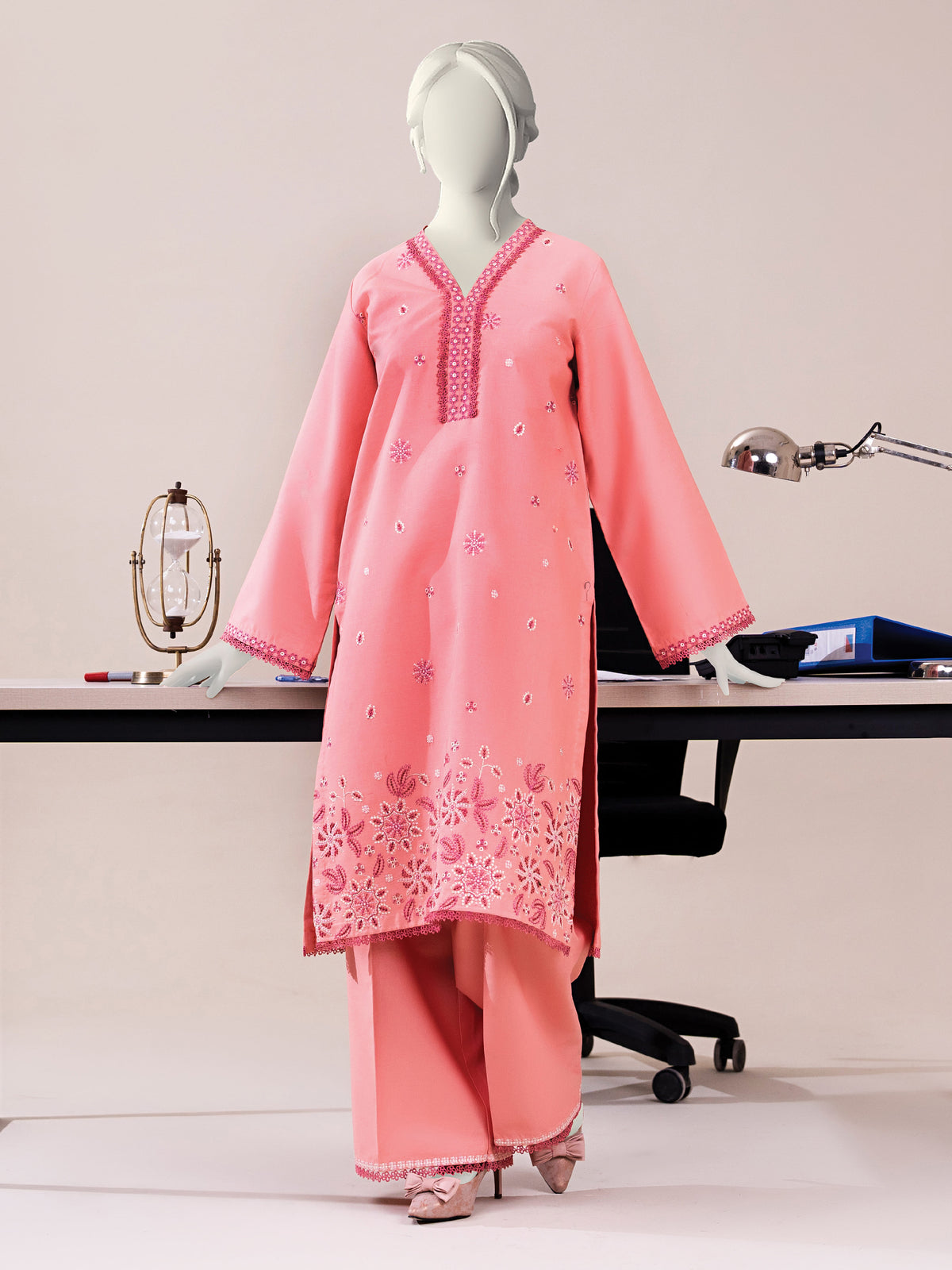 Embroidered Khaddar | Stitched