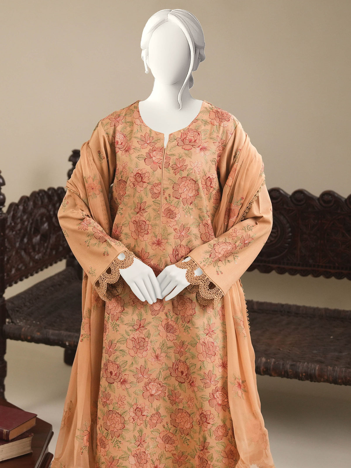 Embroidered Karandi
