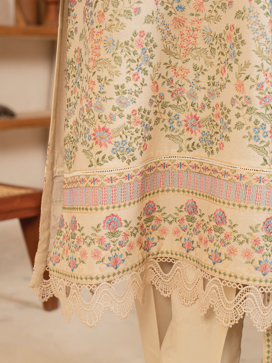 Embroidered Karandi