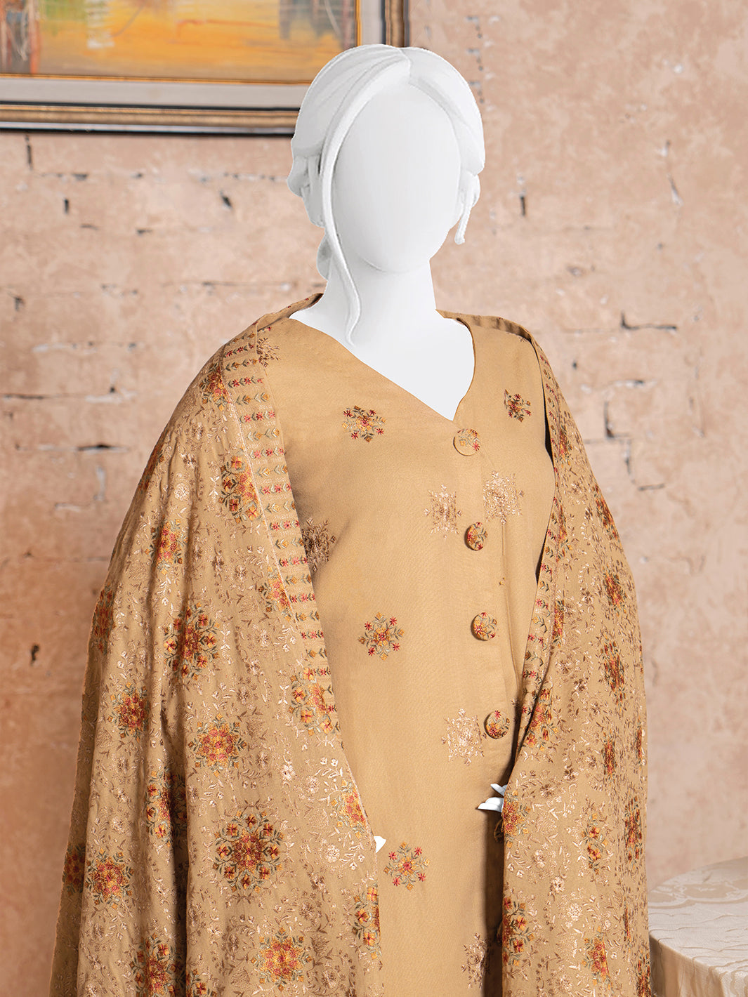 Embroidered Karandi