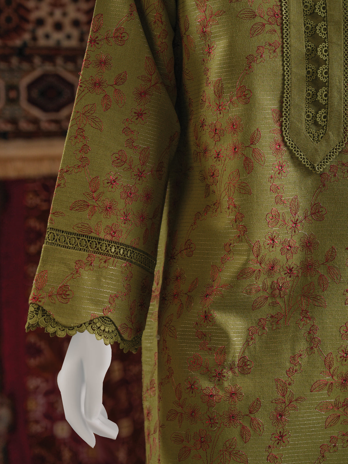 Embroidered Karandi