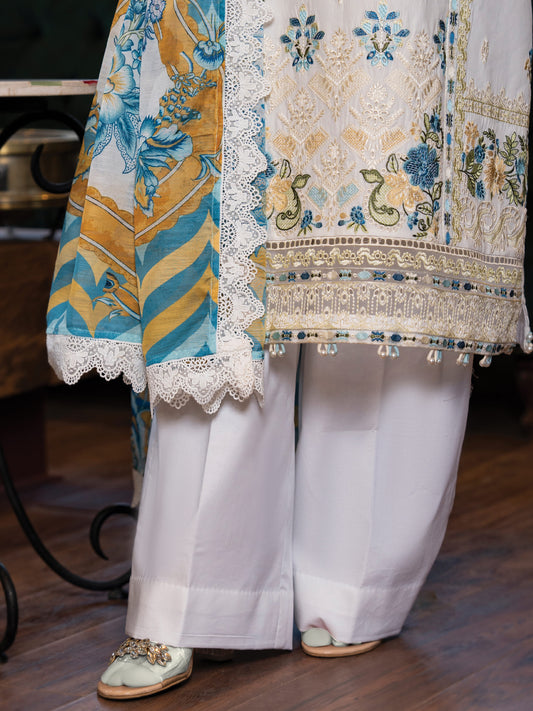 Embroidered Lawn Stitched 3-Pc