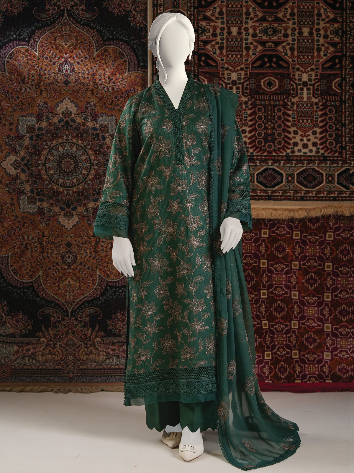 Embroidered Karandi