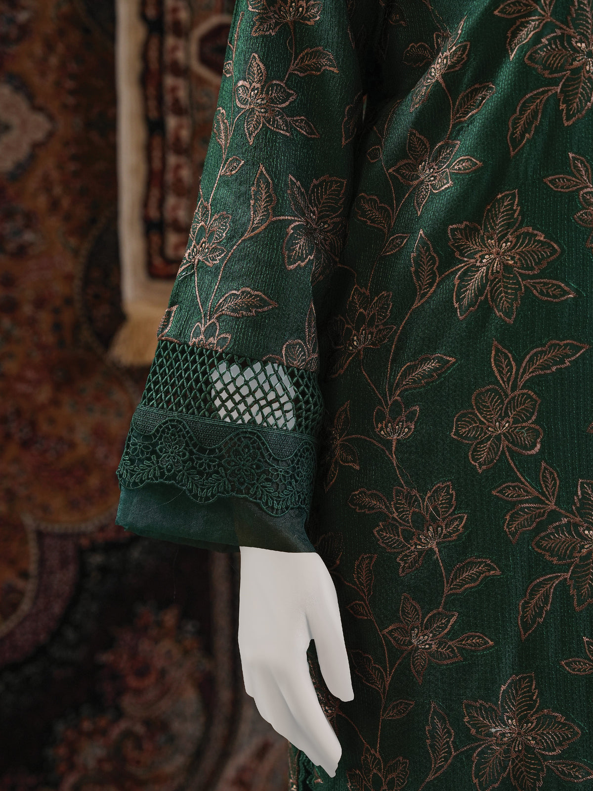 Embroidered Karandi