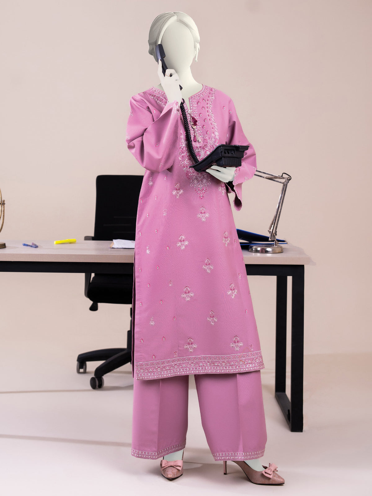 Embroidered Khaddar| Stitched