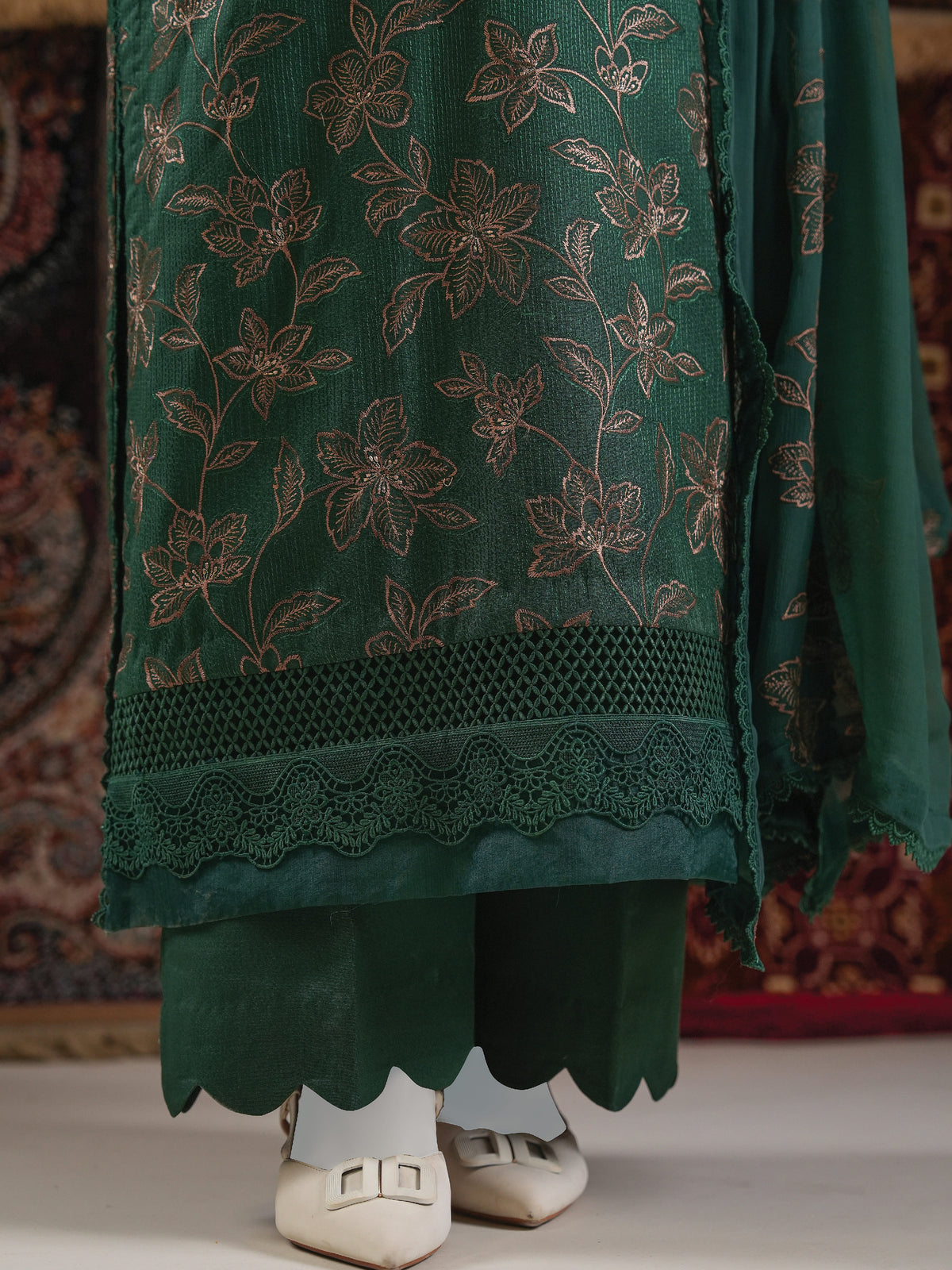 Embroidered Karandi