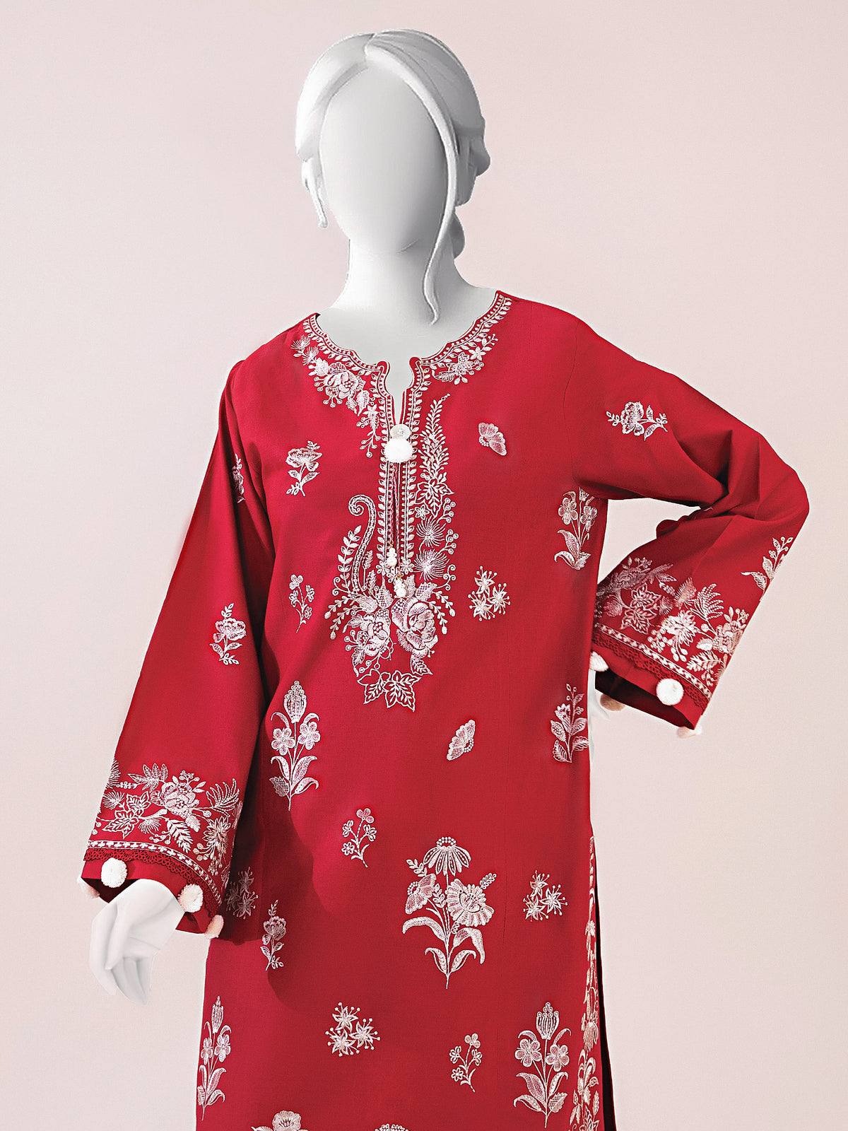 Embroidered Khaddar | Stitched
