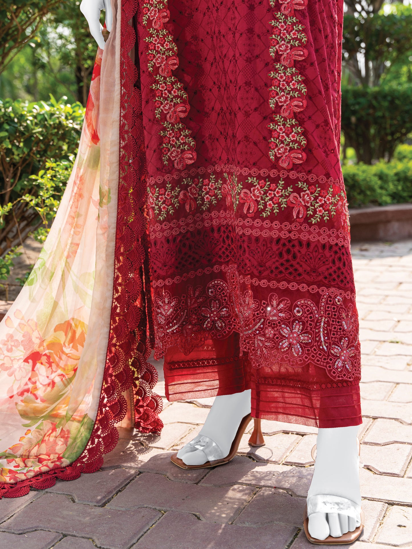 Embroidered Lawn Stitched 3-Pc