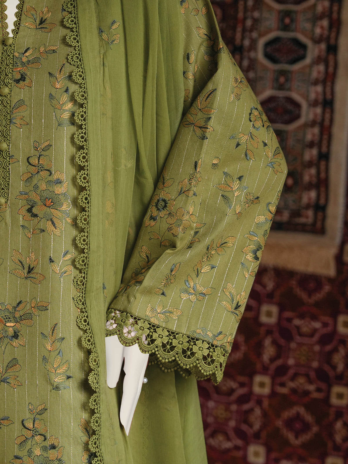 Embroidered Karandi