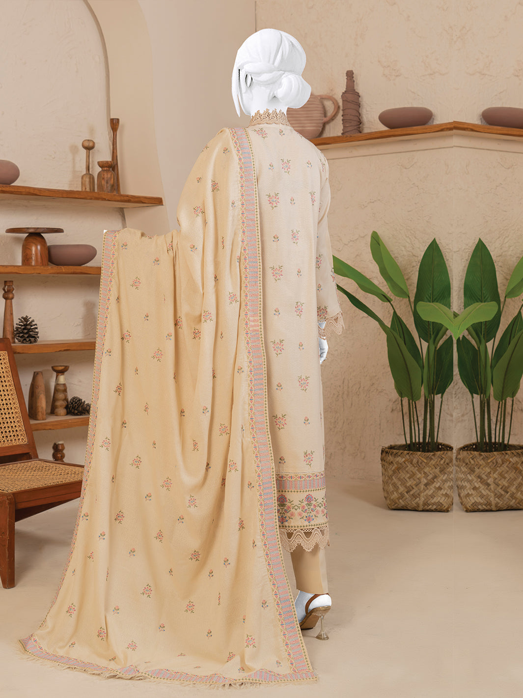 Embroidered Karandi