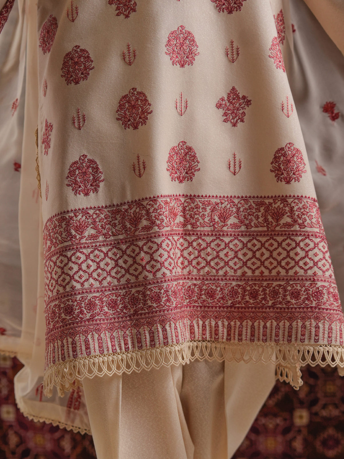 Embroidered Karandi