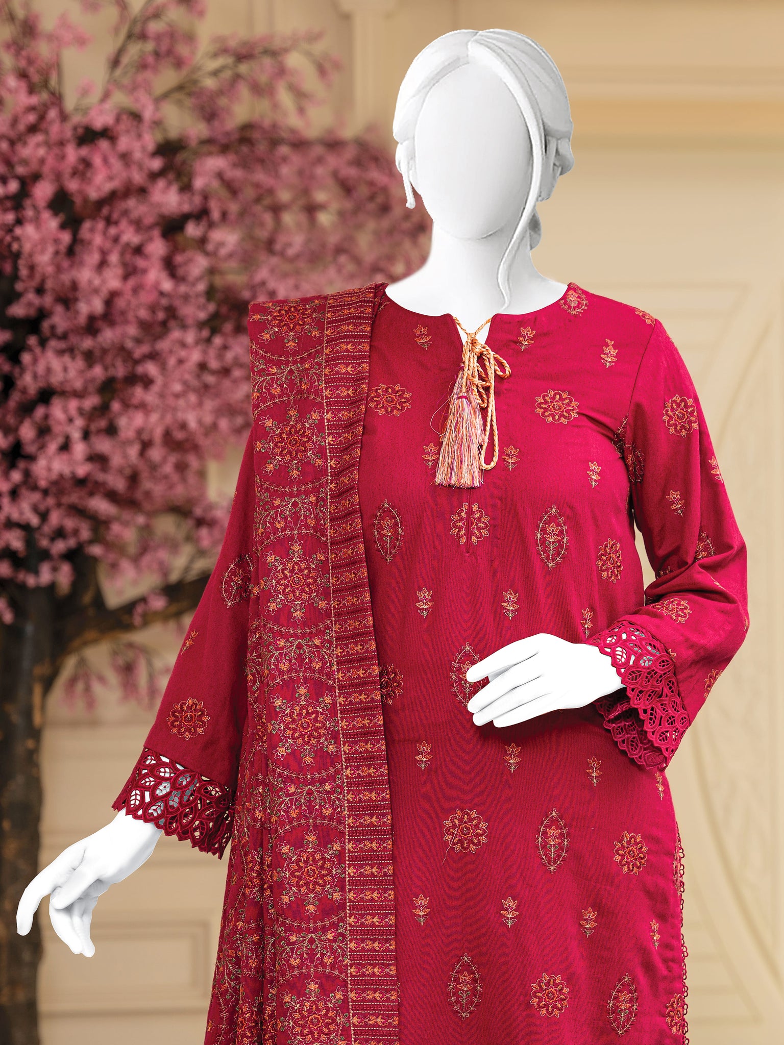 Embroidered Karandi