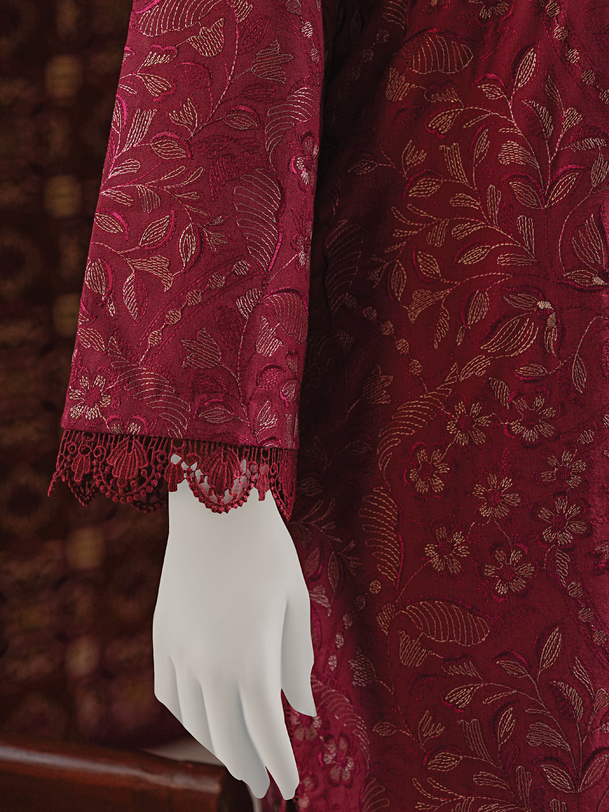 Embroidered Karandi