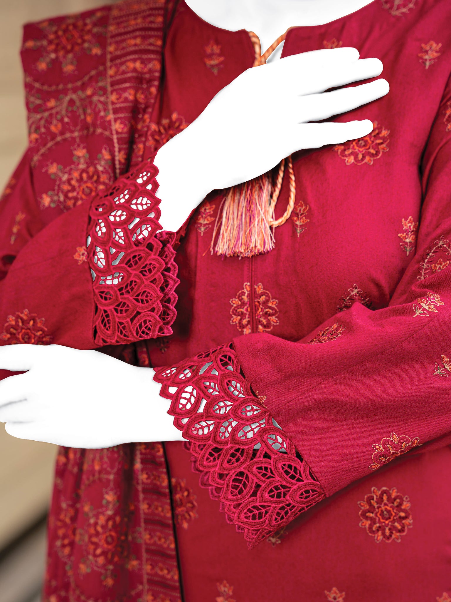Embroidered Karandi