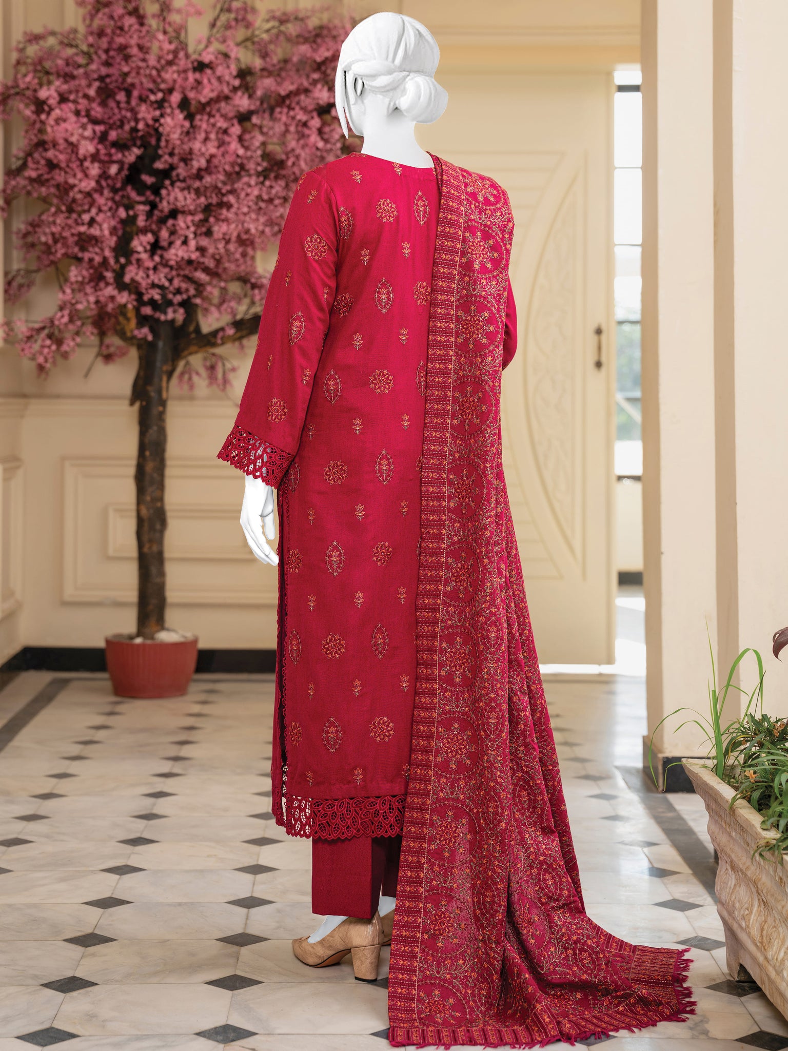 Embroidered Karandi