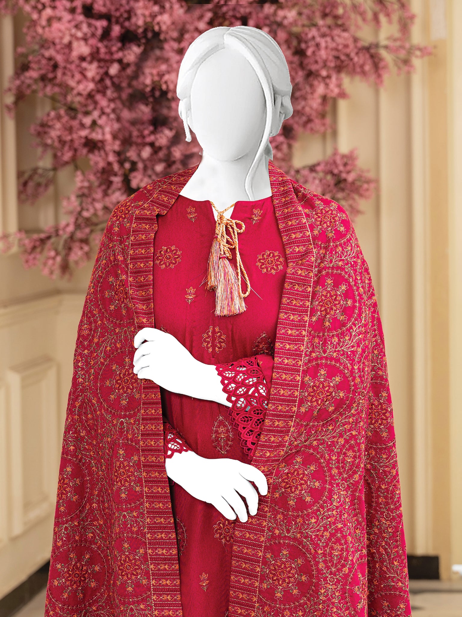 Embroidered Karandi