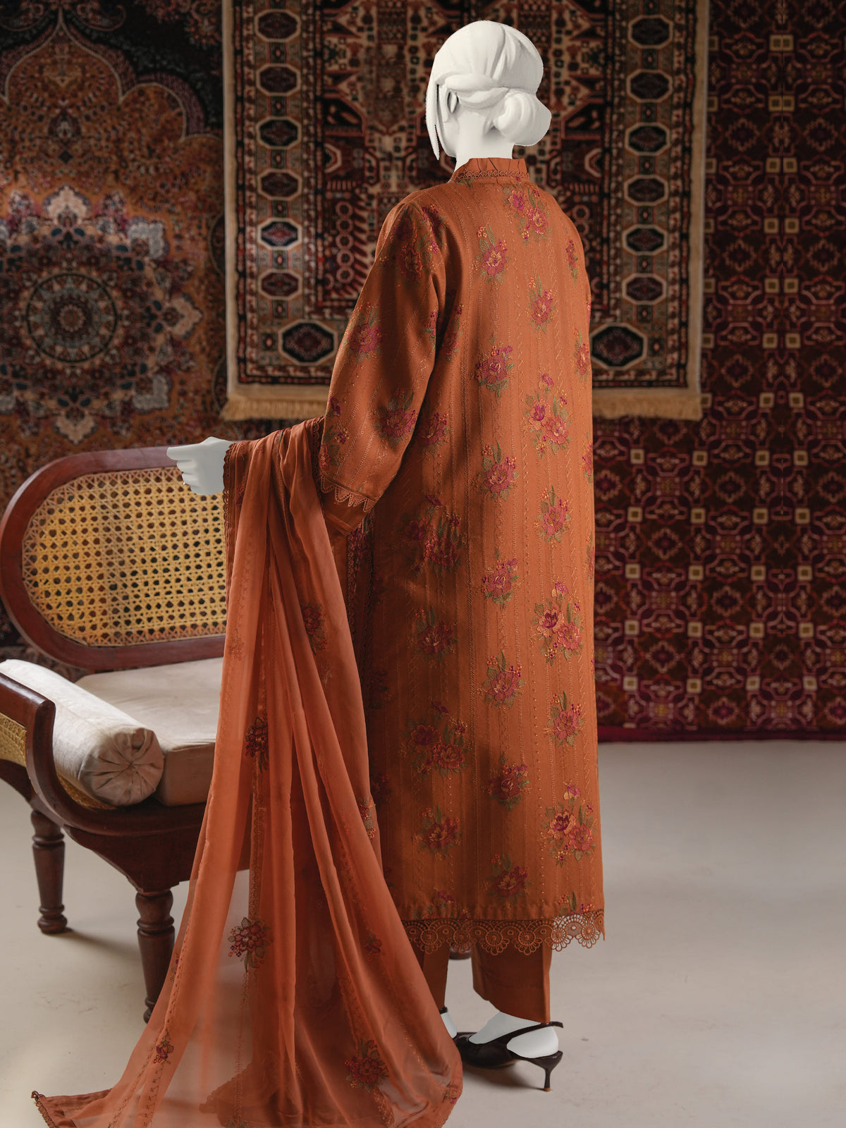 Embroidered Karandi