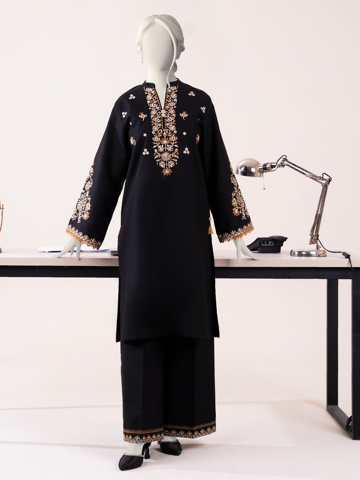 Embroidered Khaddar | Stitched